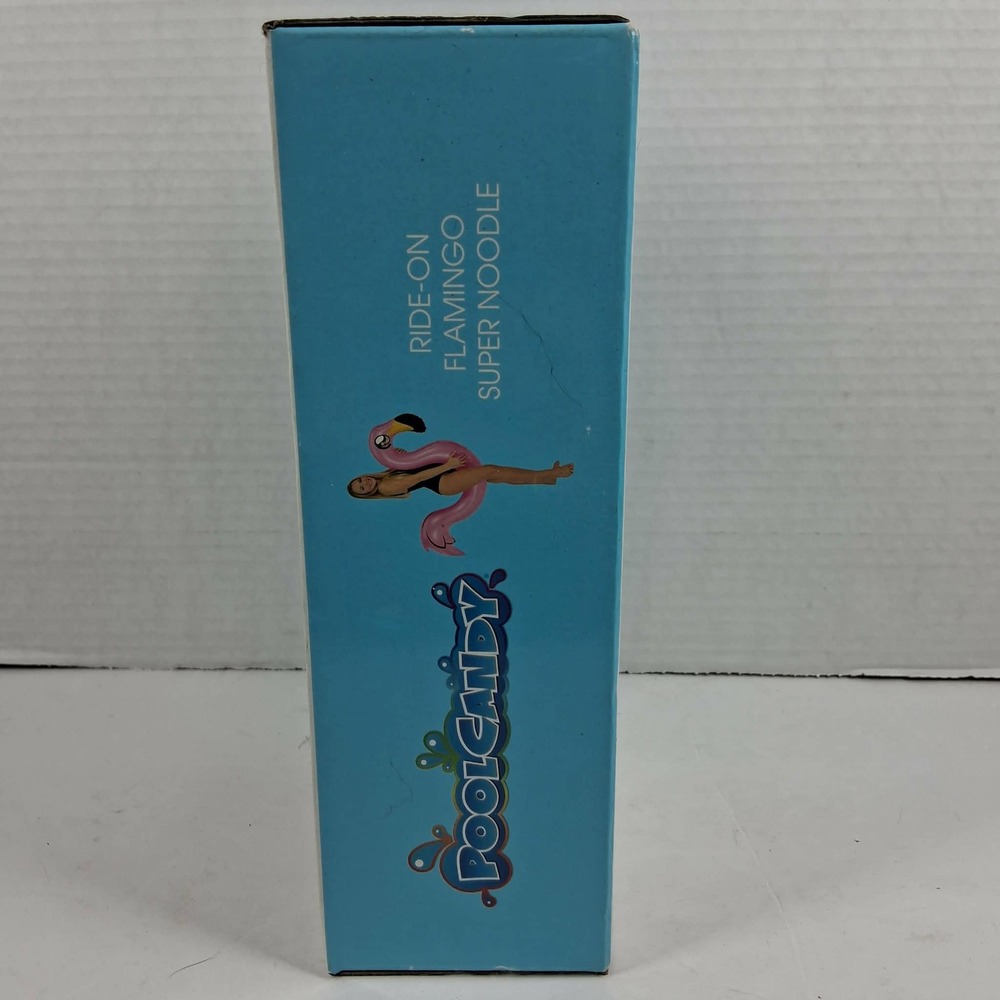 PoolCandy Flamingo Ride-On Super Noodle Inflatable Pink Pool Float PCA1742FLM - Picture 3 of 6